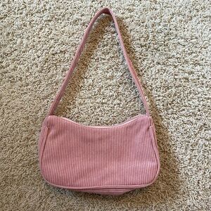 Pink Corduroy Purse